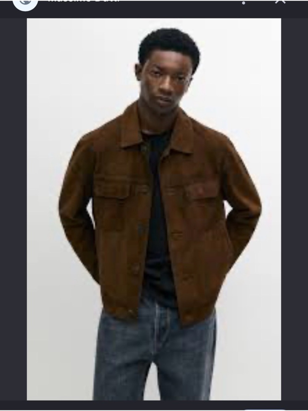 Men's Brown Suede Jacket - Classic Button-Front Coat